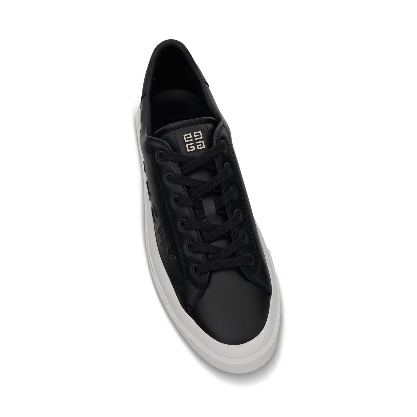 GIVENCHY City Sport Sneaker with Embossed Logo (Black)