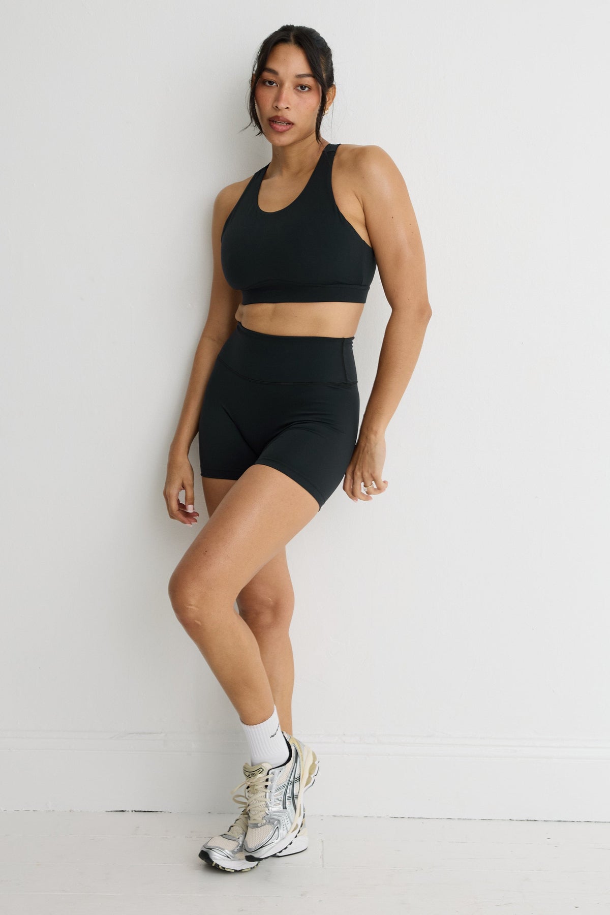 NEW ALLFENIX CloudCore High Neck Racer Sports Bra (Black)