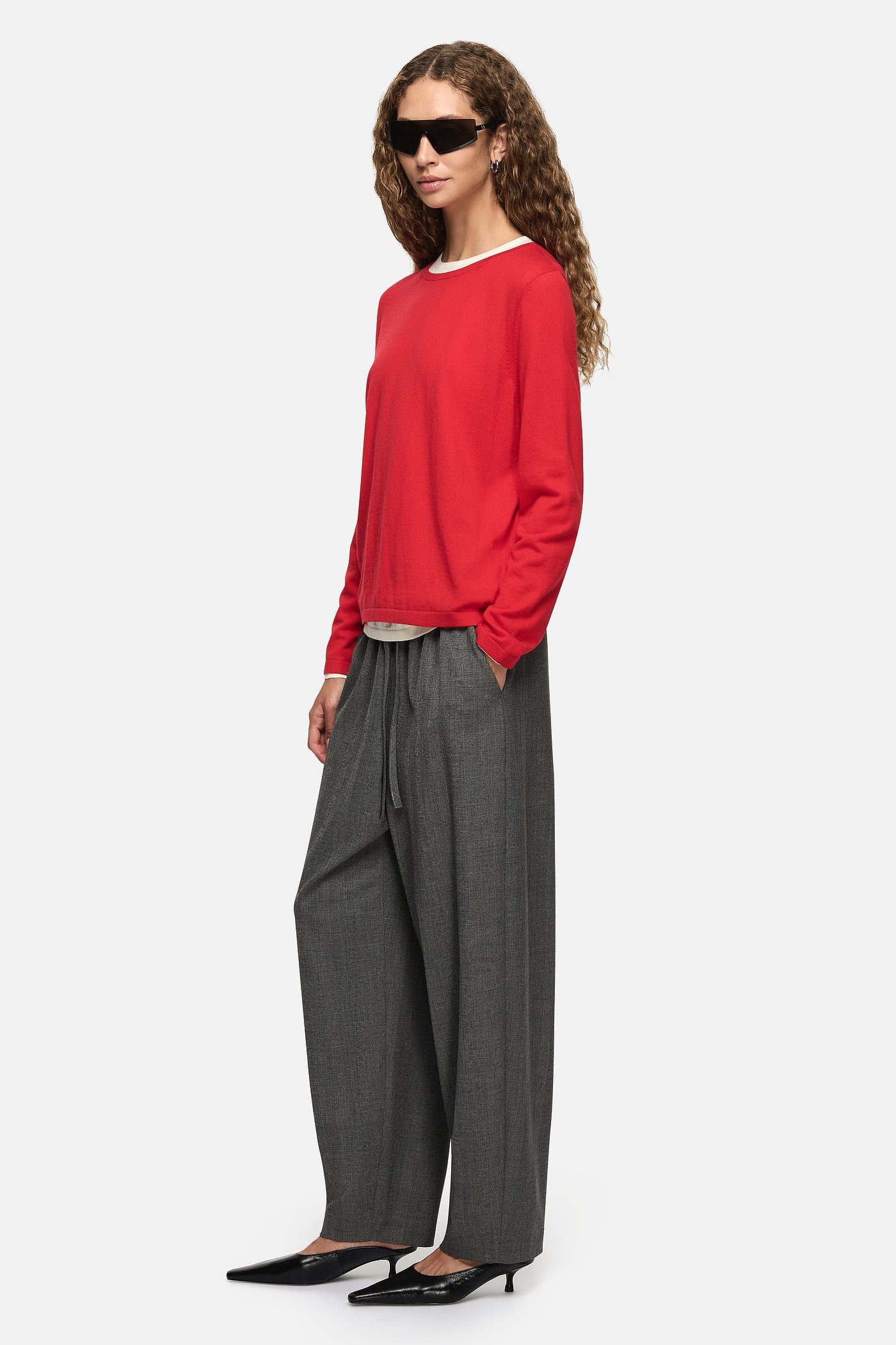 Blanca Studio Amber Layered Sweater (Red)