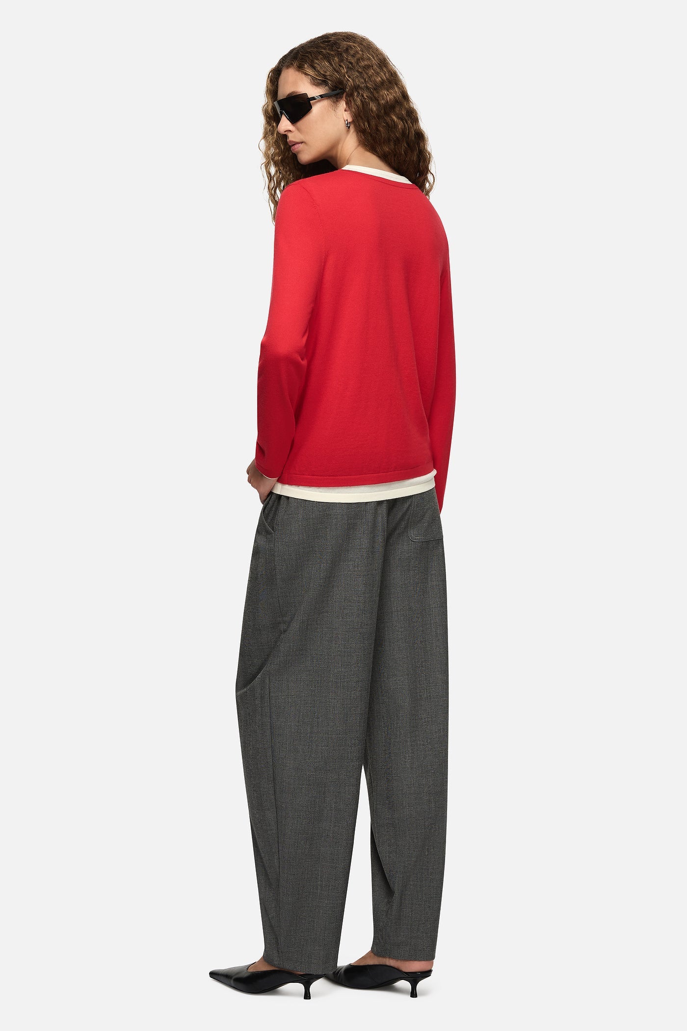 Blanca Studio Amber Layered Sweater (Red)