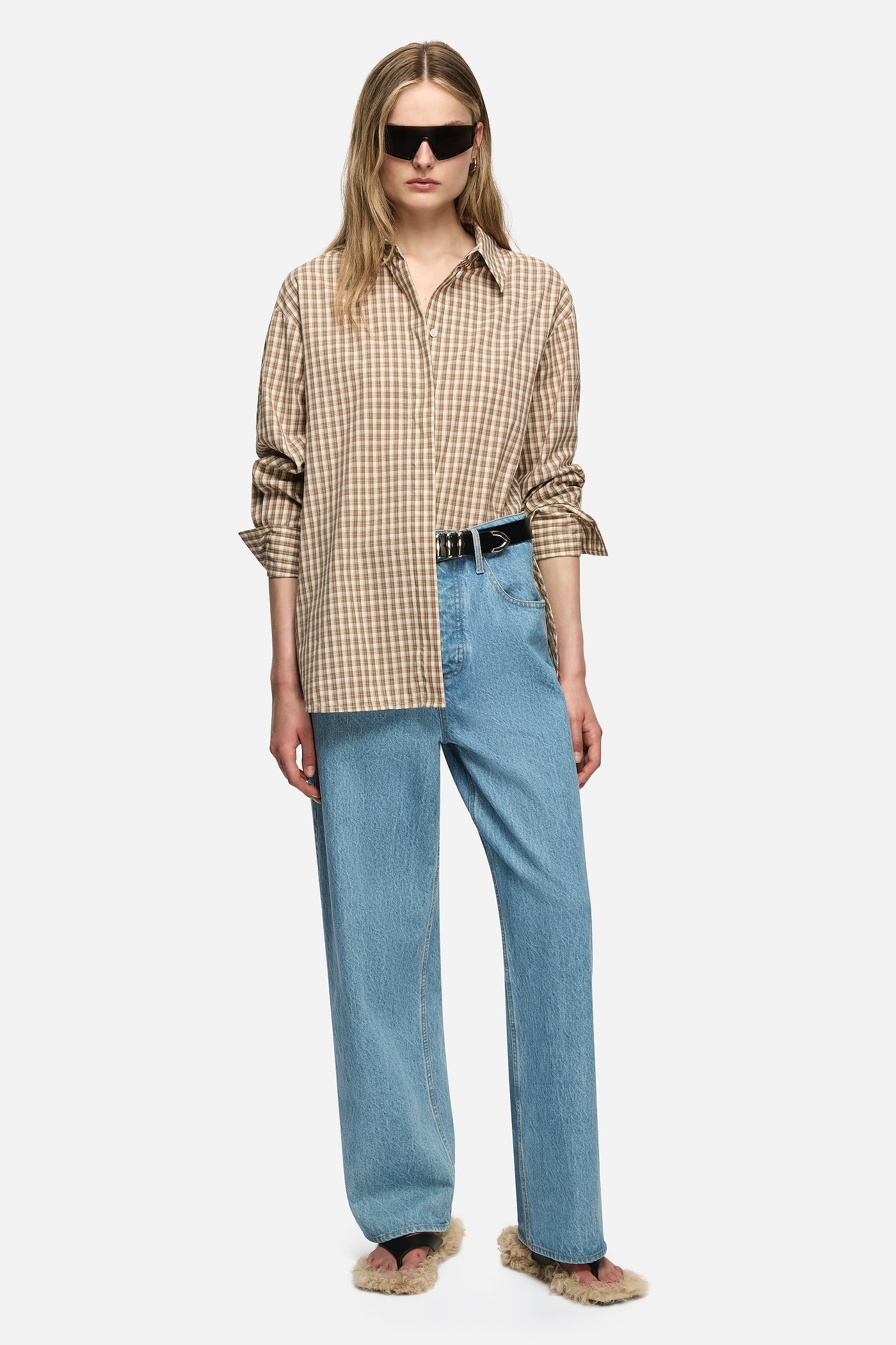 Image of Shirts. Product name - Constance Shirt Cream in Cream colour by brand - Blanca Studio