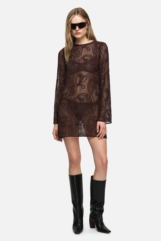 Image of Dresses. Product name - Gemma Dress Brown in Brown colour by brand - Blanca Studio