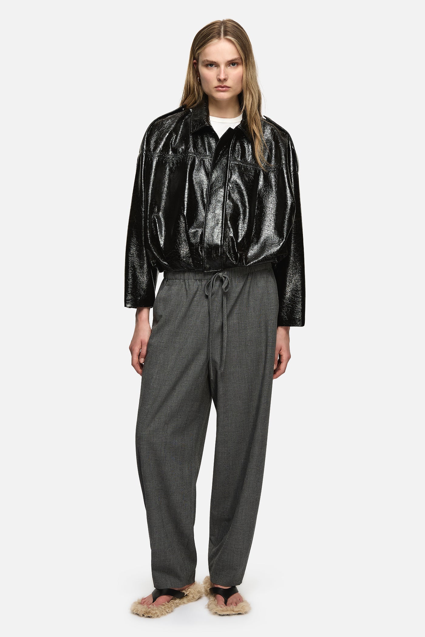 Image of Jackets. Product name - Rita Bomber Black in Black colour by brand - Blanca Studio