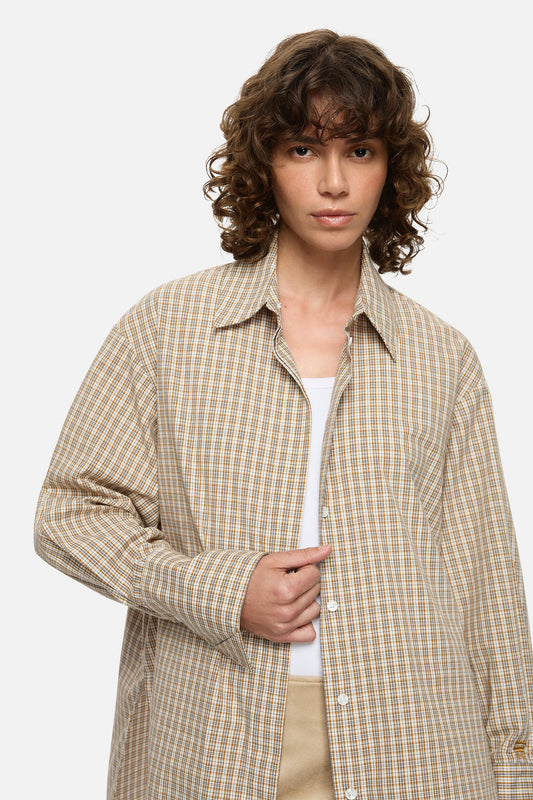 Image of Shirts. Product name - Bond Shirt Cream in Cream colour by brand - Blanca Studio