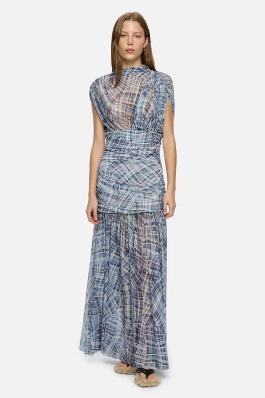 Image of Dresses. Product name - Floe Dress Blue in Blue colour by brand - Blanca Studio