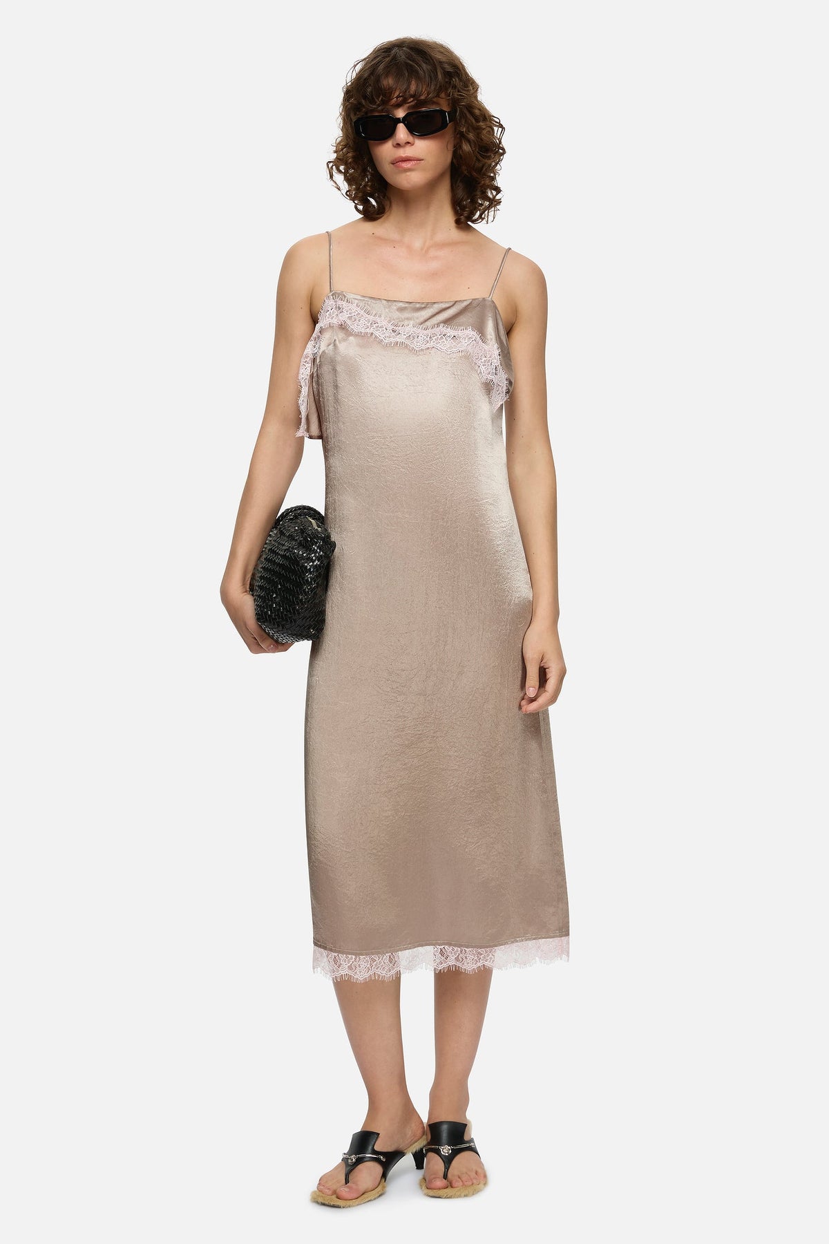 Image of Dresses. Product name - Lily Dress Grey in Grey colour by brand - Blanca Studio