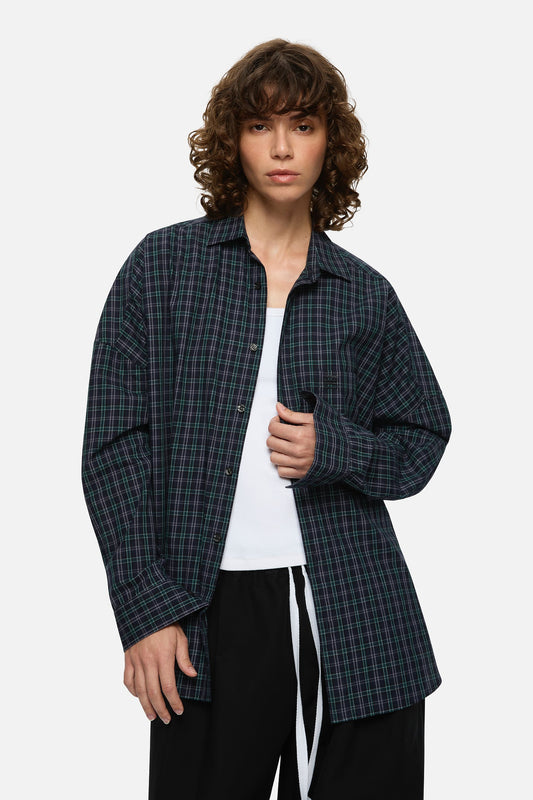 Image of Shirts. Product name - Tamara Shirt Navy in Navy colour by brand - Blanca Studio