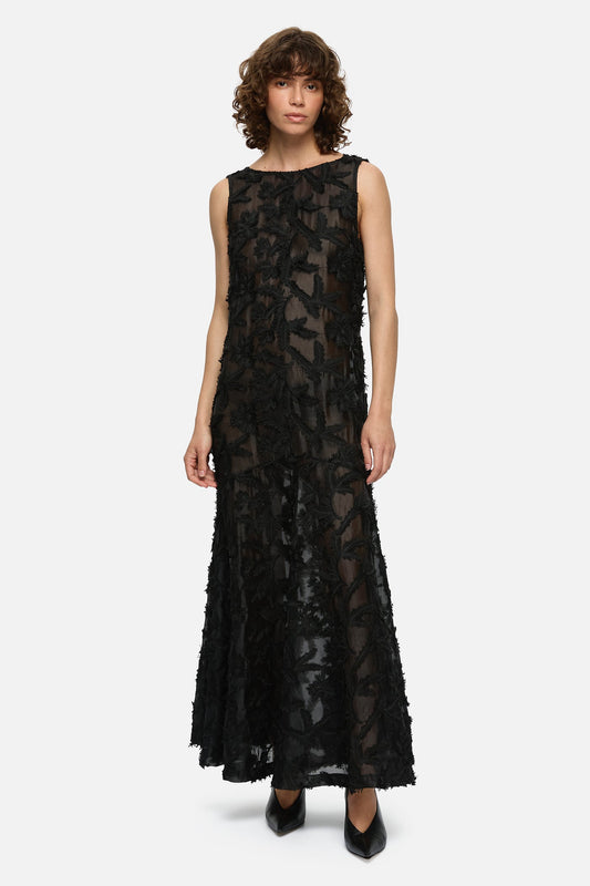 Image of Dresses. Product name - Veda Dress Noir in Noir colour by brand - Blanca Studio