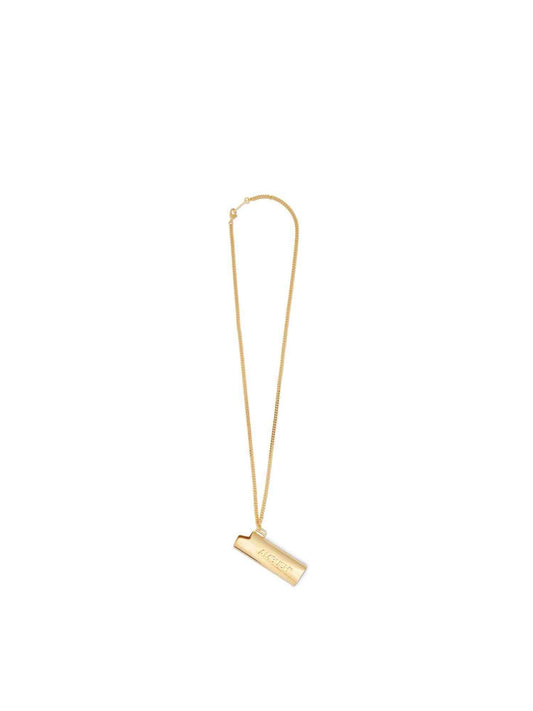 Image of Necklaces. Productname: AMBUSH Logo Lighter Case Necklace in Gold colour by brand - AMBUSH