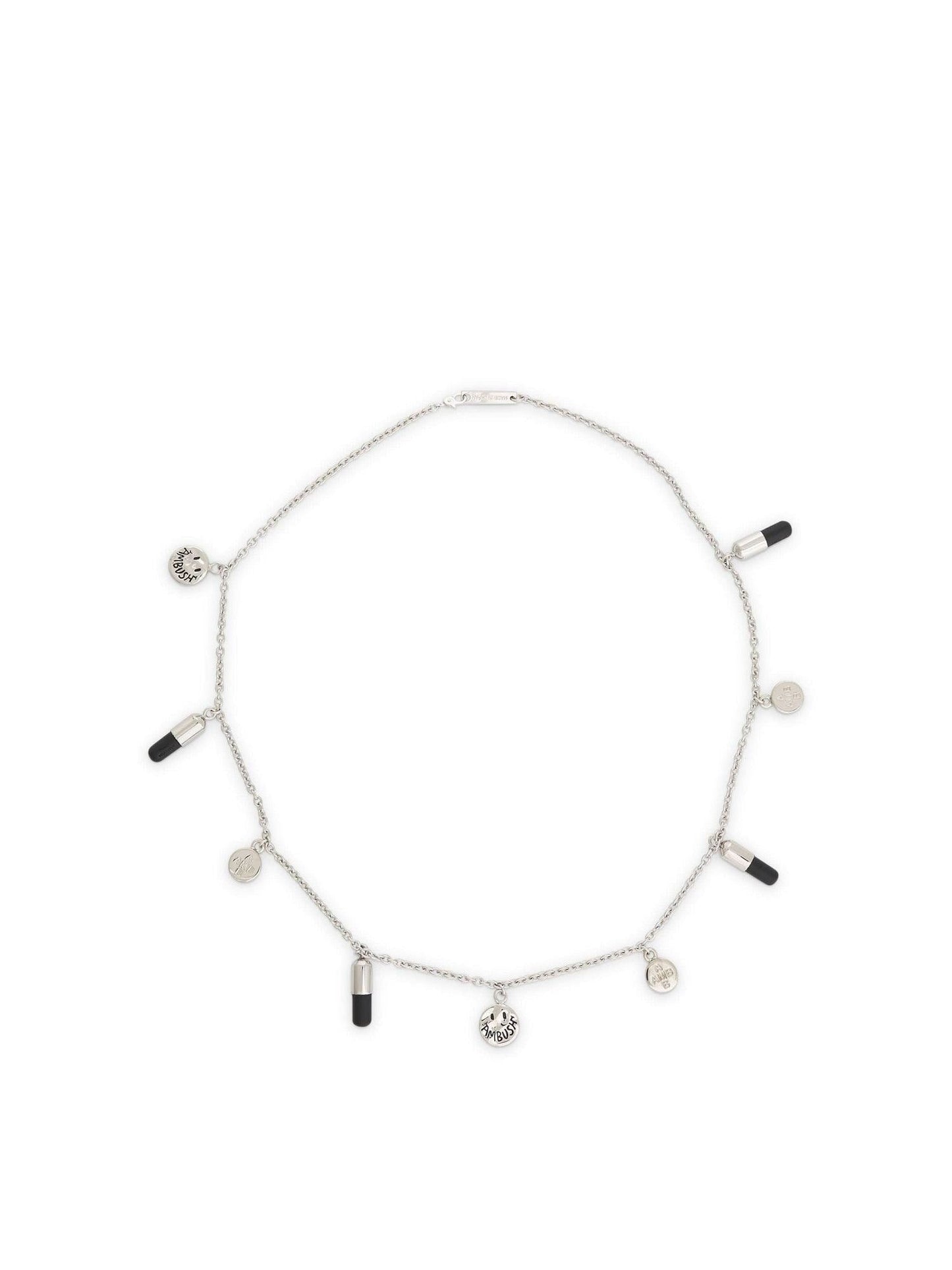 Image of Necklaces. Productname: AMBUSH Multipill Charm Necklace in SILVER colour by brand - AMBUSH