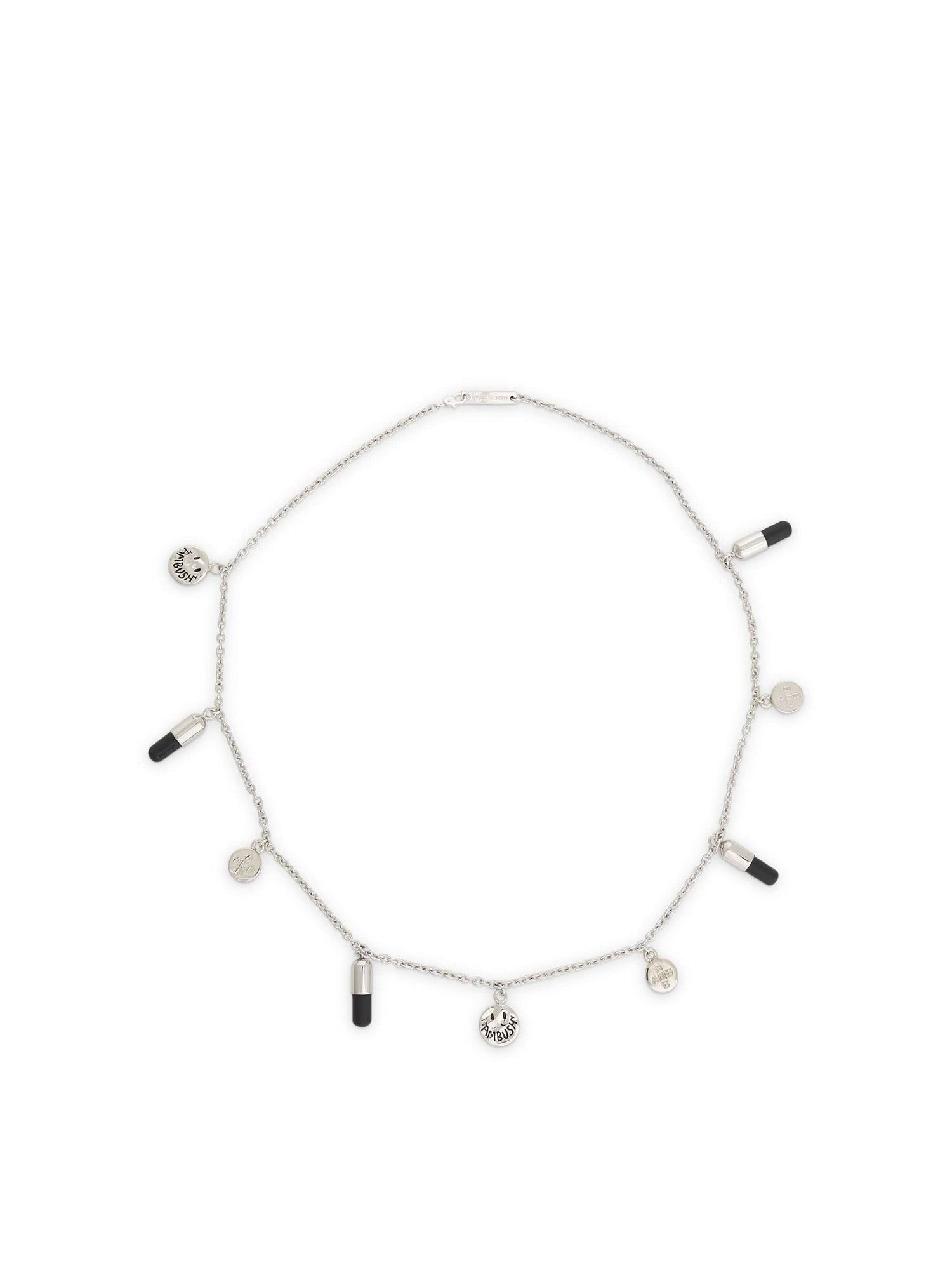 Image of Necklaces. Productname: AMBUSH Multipill Charm Necklace in SILVER colour by brand - AMBUSH