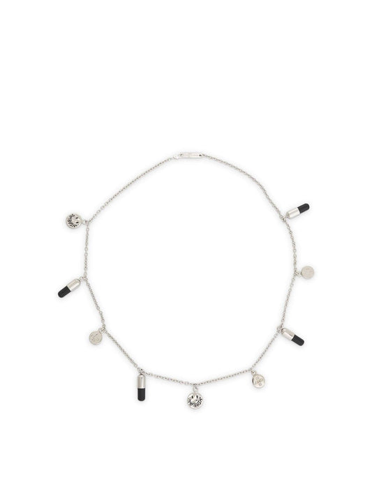 Image of Necklaces. Productname: AMBUSH Multipill Charm Necklace in SILVER colour by brand - AMBUSH