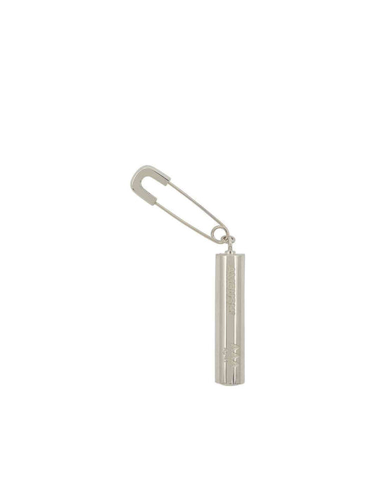 Image of Earrings. Productname: AMBUSH Battery Charm Earring in SILVER colour by brand - AMBUSH