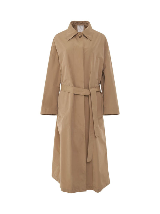 Image of a model wearing Outerwear. Productname: GIVENCHY Light Taffeta Trench Coat in TAN colour by brand - GIVENCHY