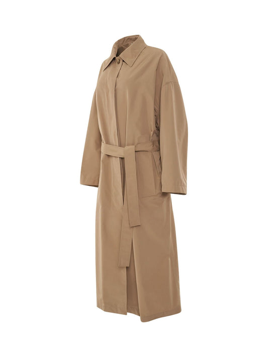 GIVENCHY Light Taffeta Trench Coat (Tan)