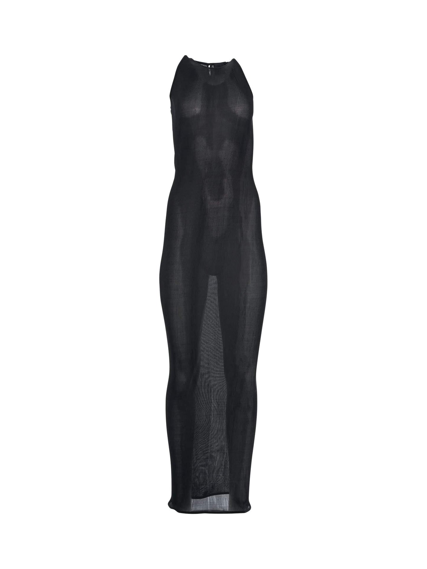 Image of Dresses. Productname: GIVENCHY Halter Long Silk Dress in BLACK colour by brand - GIVENCHY