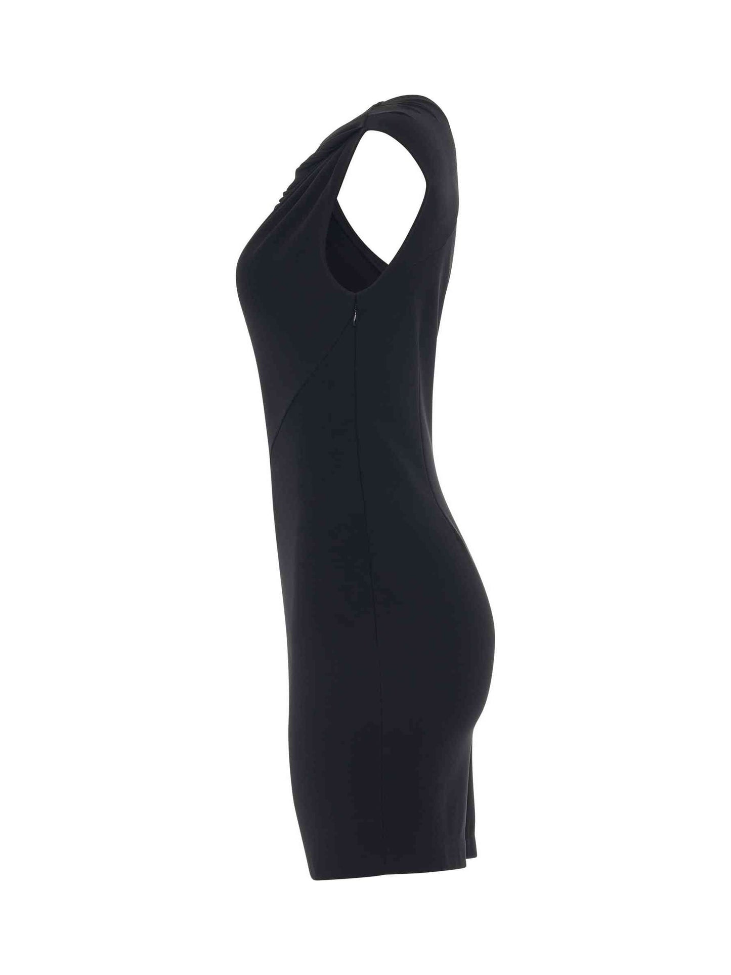 GIVENCHY Asymmetrical Mini Dress (Black)