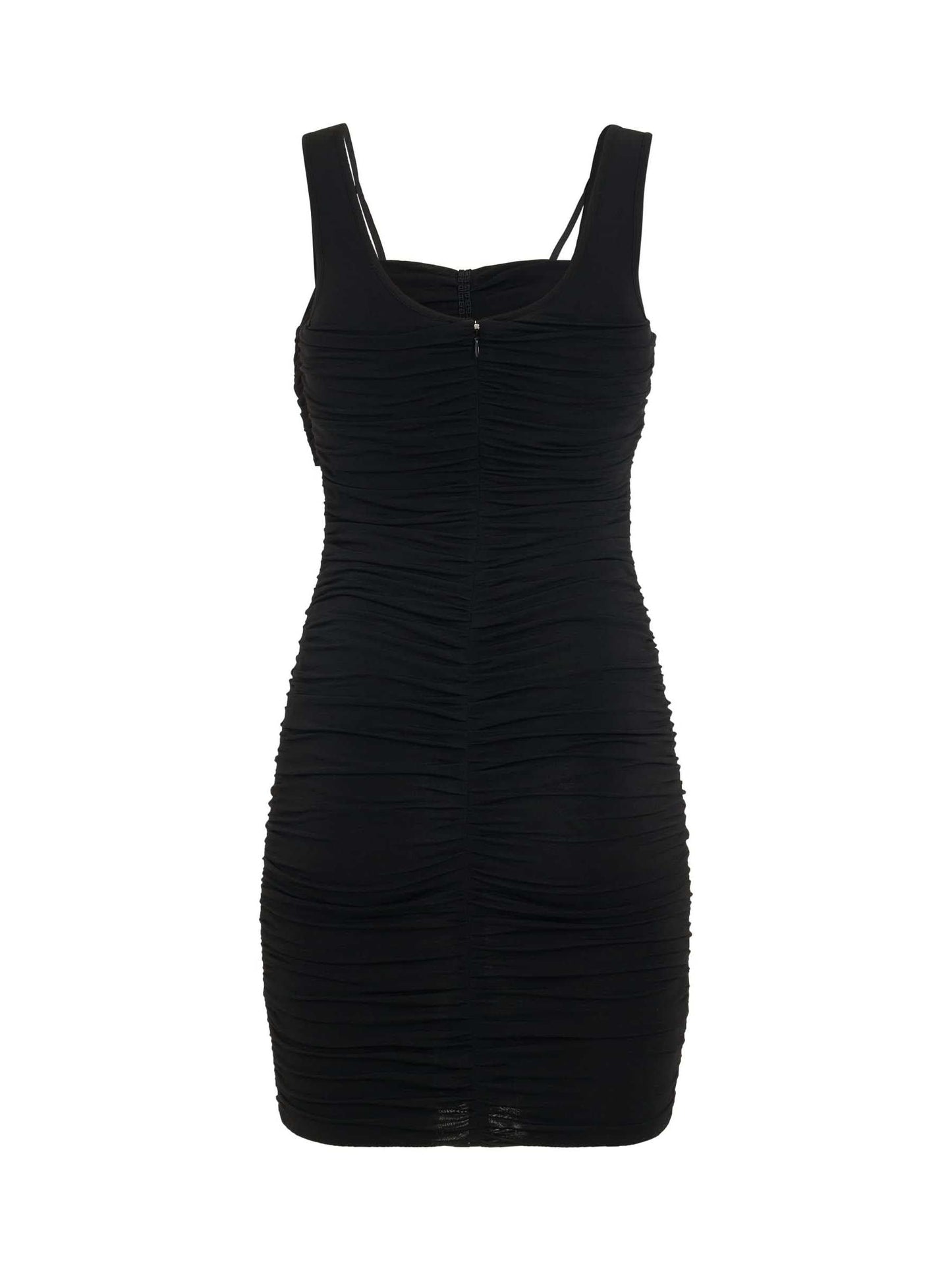 GIVENCHY Shiny Crepe Jersey Midi Dress (Black)