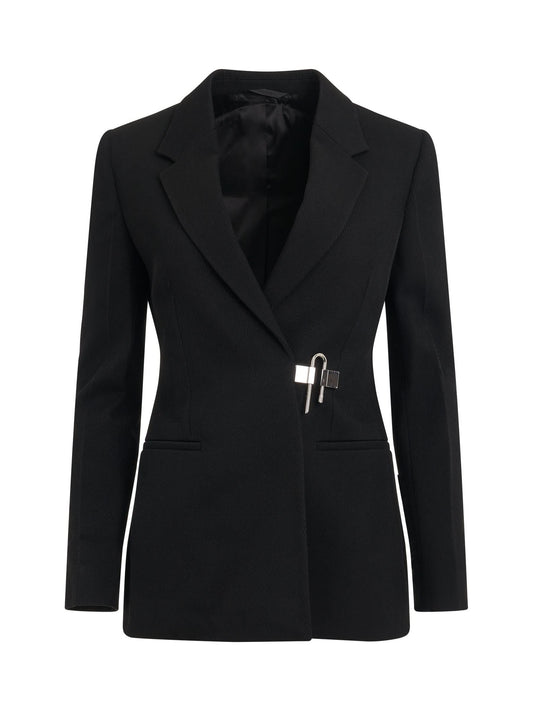 Image of Coats & Jackets. Productname: Starchy Wool Tricotine Jacket in Black colour by brand - GIVENCHY