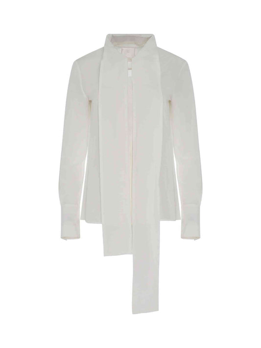 Image of Blouses. Productname: GIVENCHY Silk Blouse in White colour by brand - GIVENCHY