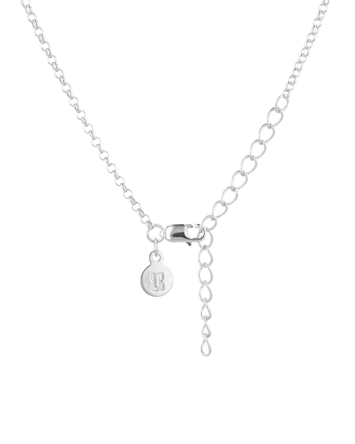LAVANA Baby Belcher Silver Chain Necklace