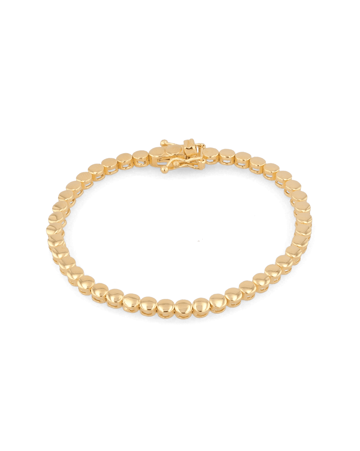 Image of Bracelets. Product name - Bailey Gold Beaded Bracelet in colour by brand - LAVANA
