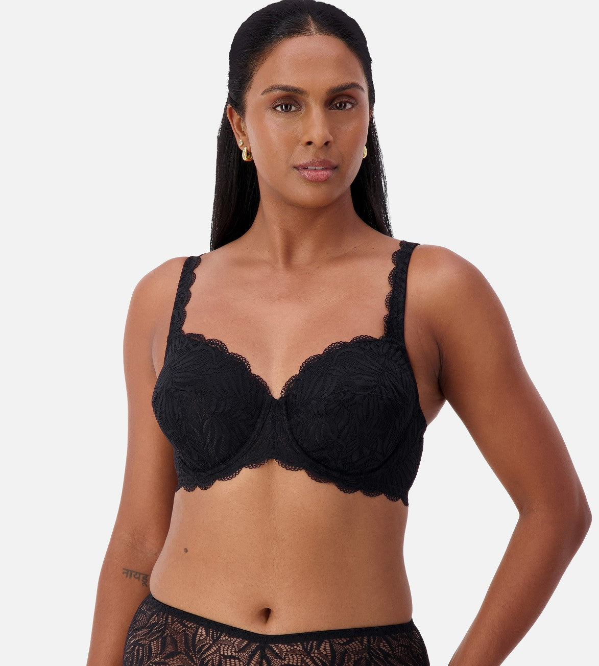 Image of Bras. Productname: Triumph Essential Lace Balconette Bra in Black colour by brand - Triumph