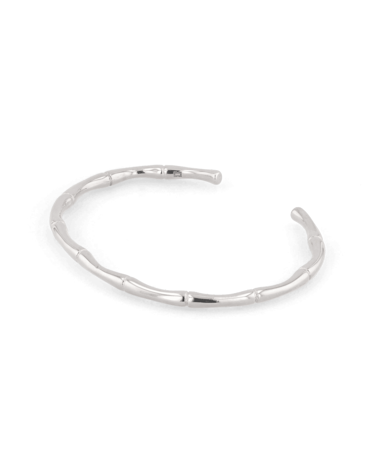 LAVANA Bamboo Silver Cuff Bracelet