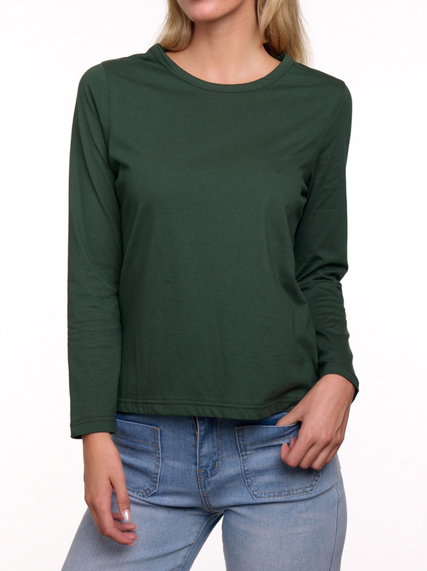 BASIC 123 LONG SLEEVE CREW NECK (Grey)