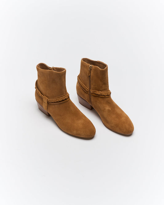 Walnut Melbourne Beckham Leather Boot (Tan Suede)