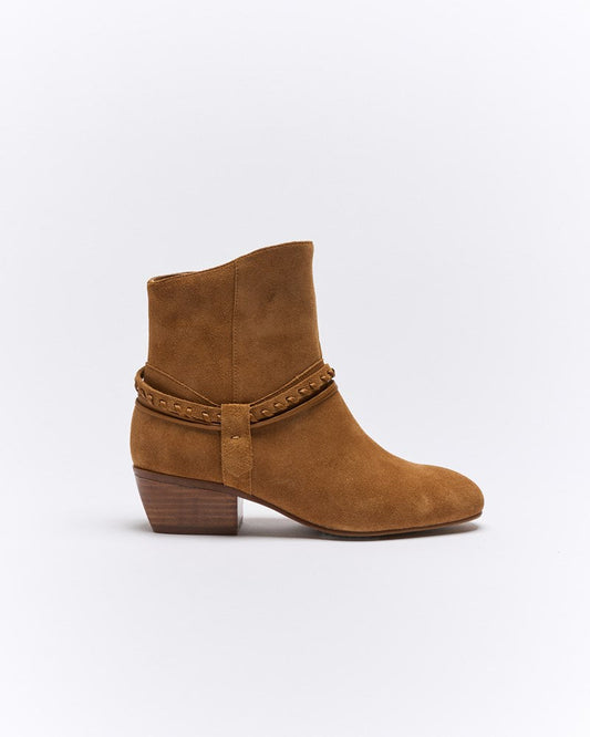 Image of Boots. Productname: Beckham Leather Boot in Tan Suede colour by brand - Walnut Melbourne