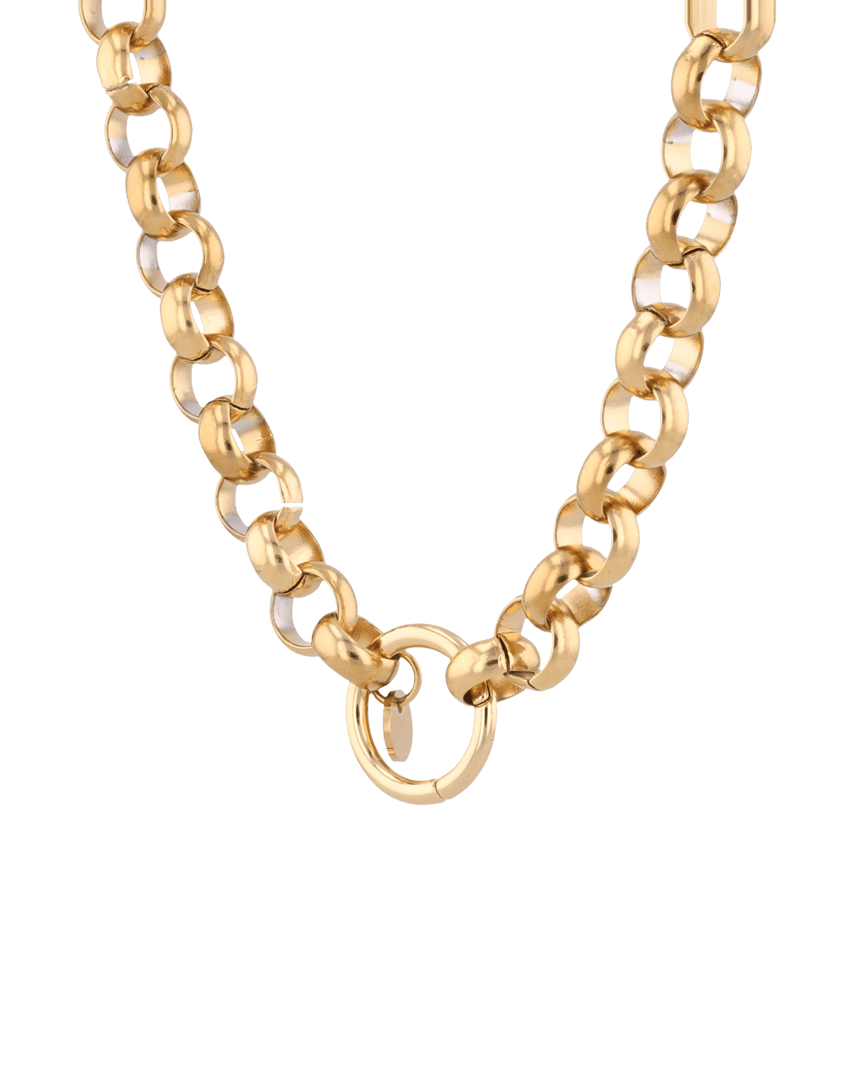 LAVANA Belcher Charm Gold Chain Necklace