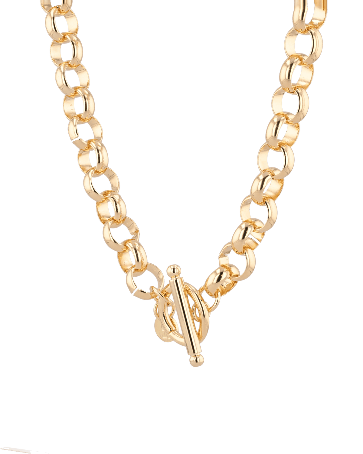LAVANA Belcher T-Bar Gold Chain Necklace
