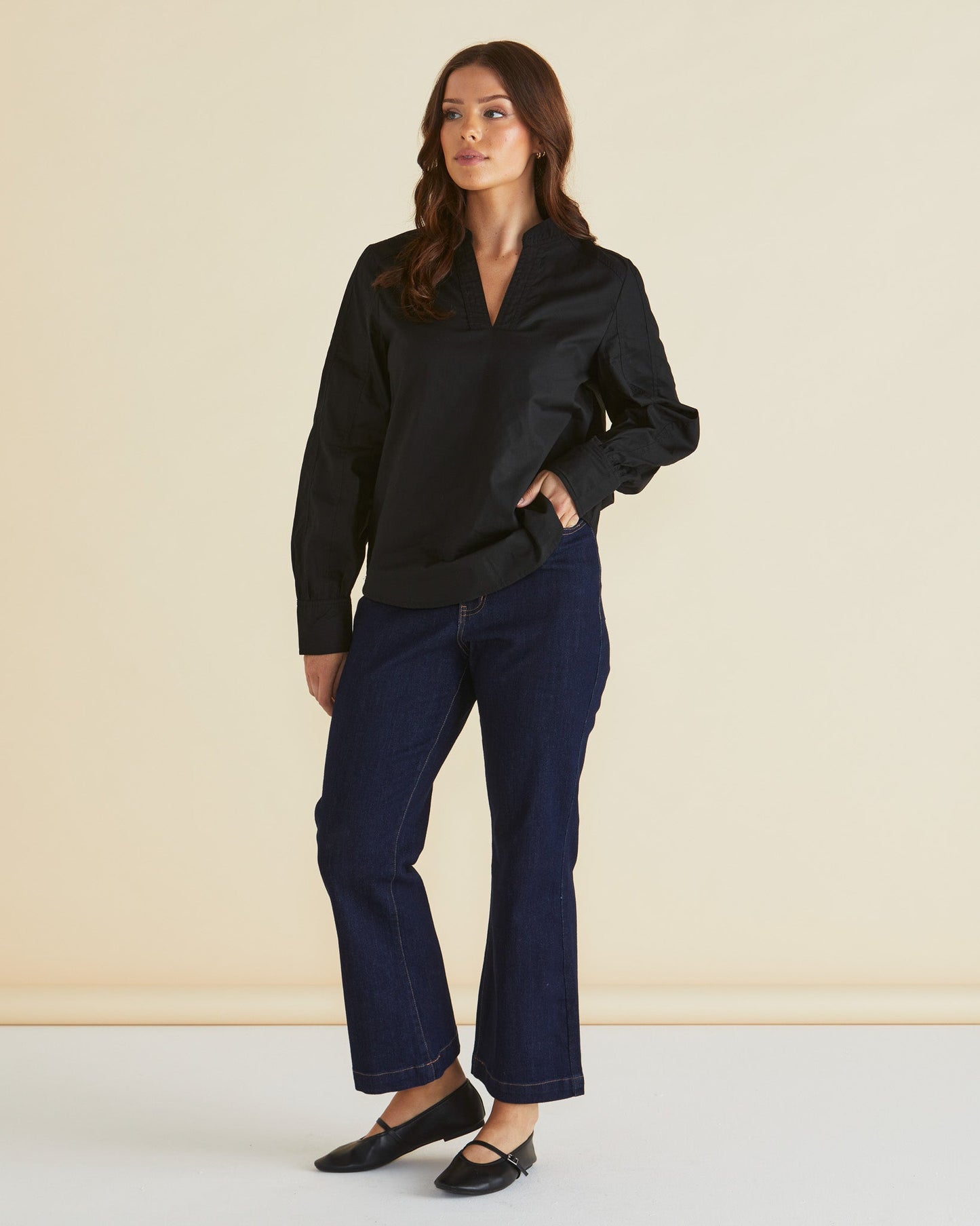 Betty Basics Pinot Blouse (Black)
