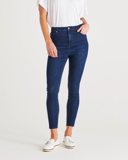 Image of Jeans. Productname: Betty Basics Essential Skinny Jeans Indigo Blue in Indigo Blue colour by brand - Betty Basics