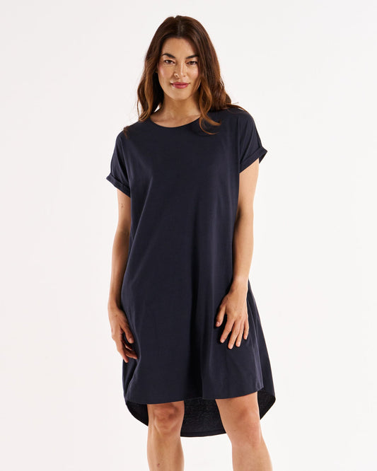 Betty Basics Maxine T-Shirt Dress (Coal)