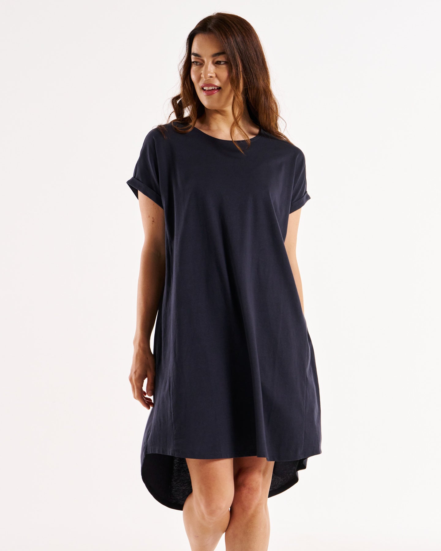 Betty Basics Maxine T-Shirt Dress (Coal)