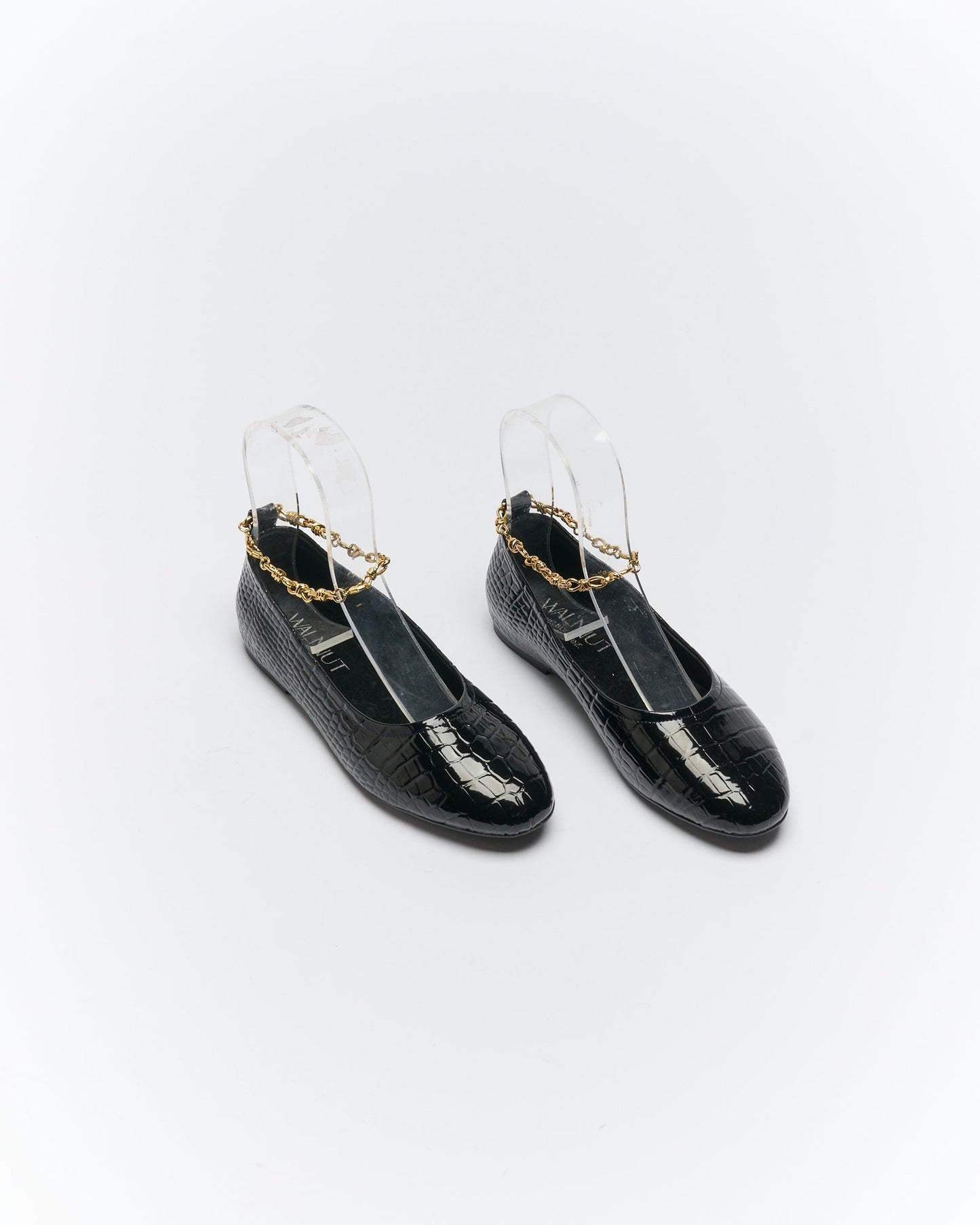 Walnut Melbourne Bex Ballet (Black Croc)