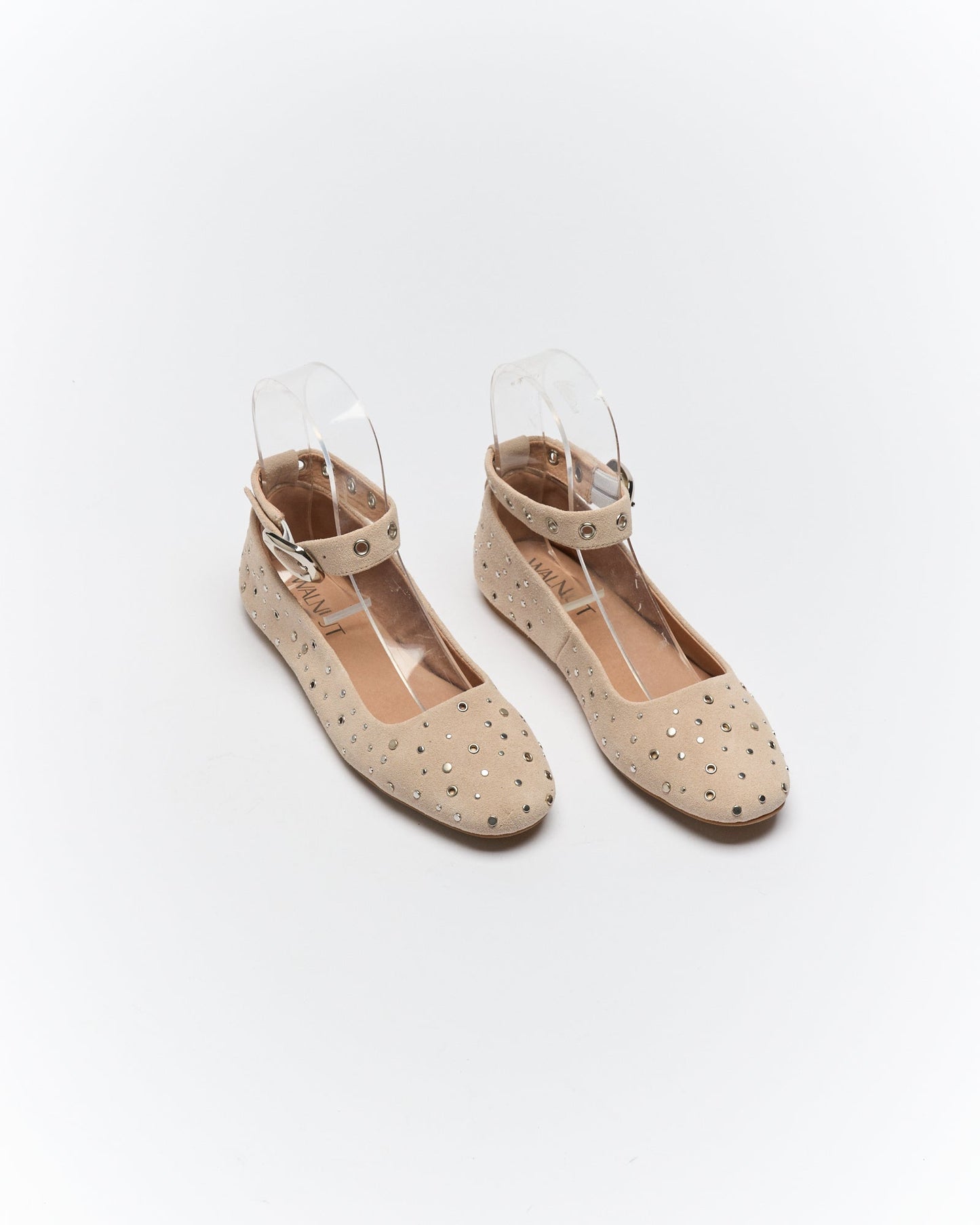 Walnut Melbourne Bexley Ballet (Beige Suede)