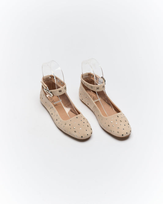 Walnut Melbourne Bexley Ballet (Beige Suede)