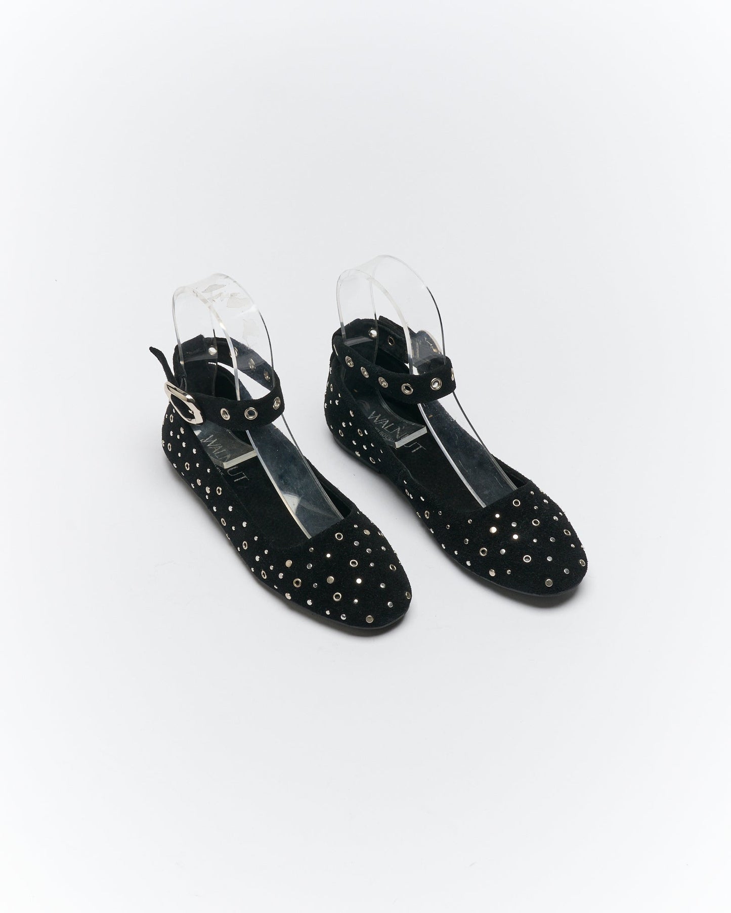 Walnut Melbourne Bexley Ballet (Black Suede)