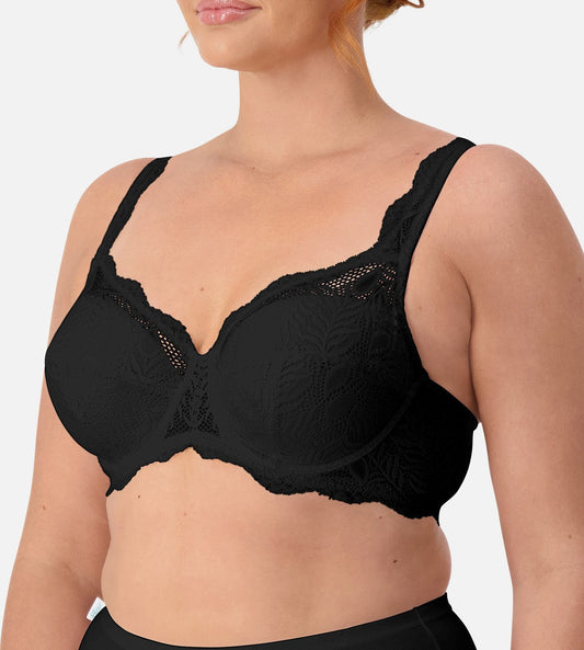 Triumph Formfit Lace Comfort Wired Padded Bra (Black)