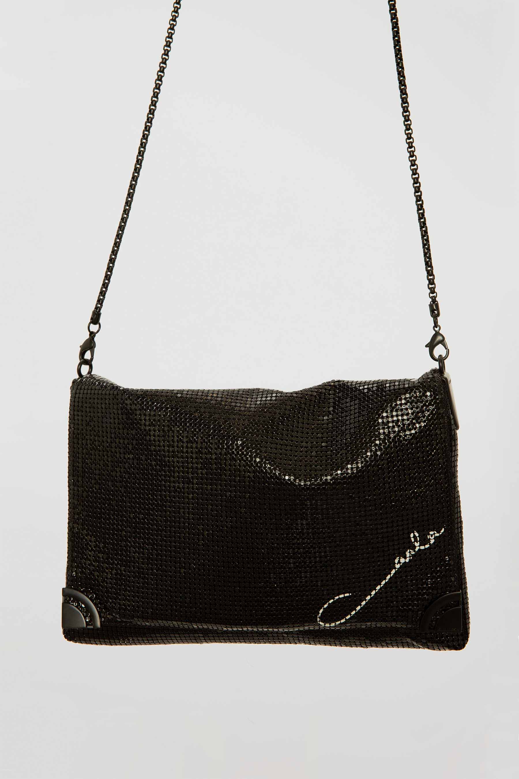 Image of Bags. Product name - White On Black Carla Signature Bag in Black colour by brand - Carla Zampatti