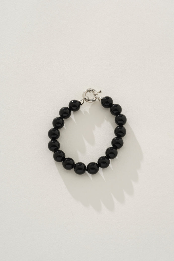 Image of Bracelets. Product name - Tuscany Bracelet in Black in Black colour by brand - Reliquia Jewellery