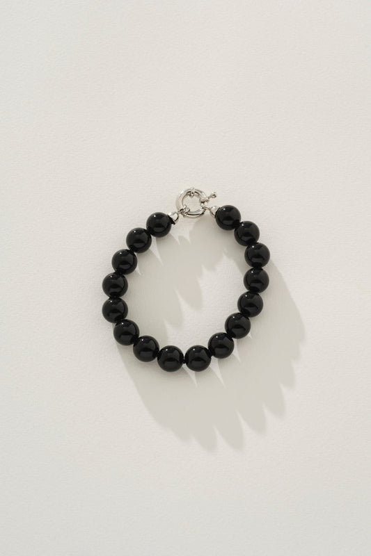 Image of Bracelets. Product name - Tuscany Bracelet in Black in Black colour by brand - Reliquia Jewellery