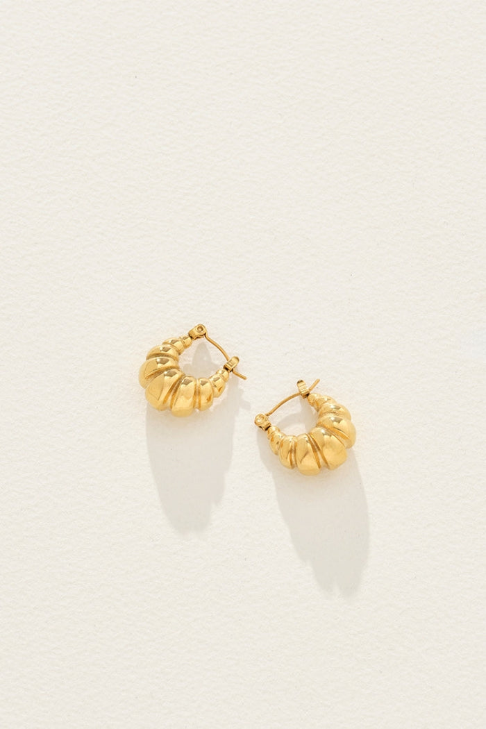 Image of Earrings. Product name - Siena Hoops in Hoops colour by brand - Reliquia Jewellery