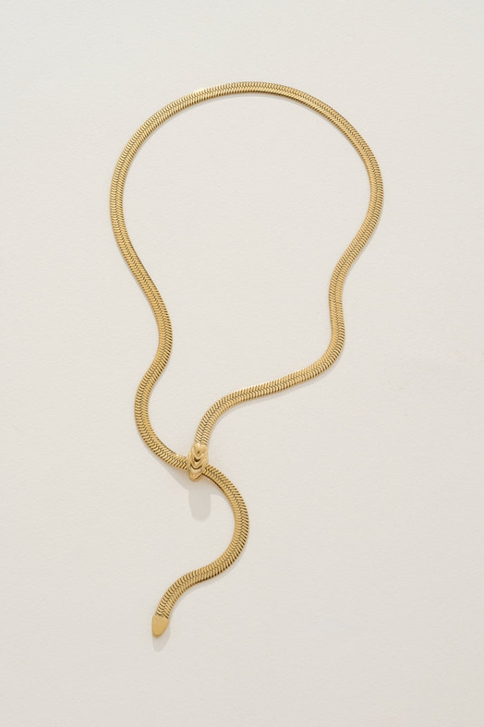 Image of Necklaces. Product name - Esme Necklace in Gold in Gold colour by brand - Reliquia Jewellery