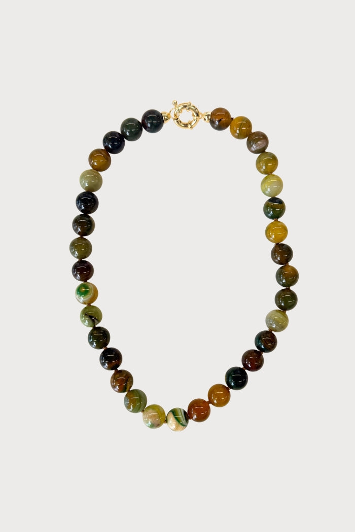 Image of Necklaces. Product name - Tuscany Necklace Chartreuse in Chartreuse colour by brand - Reliquia Jewellery