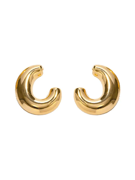 Image of Accessories. Productname: BLING BAR EVA HOOPS in Gold colour by brand - Bling Bar