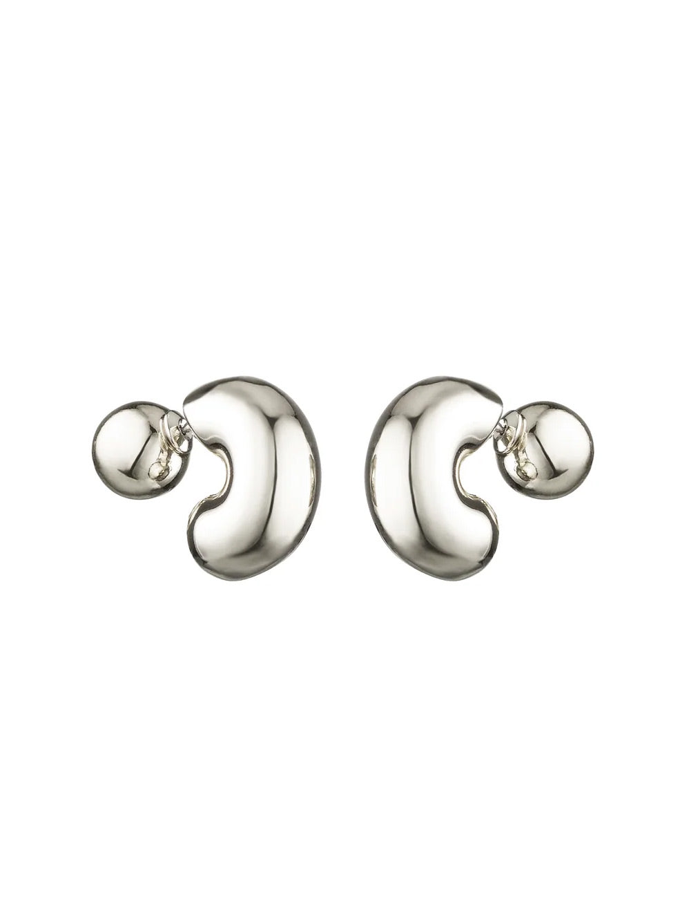 Bling Bar Micro Hoops (Silver)